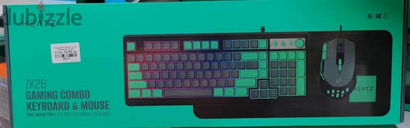 Heatz ZK26 Gaming Combo Keyboard & Mouse - Brand New