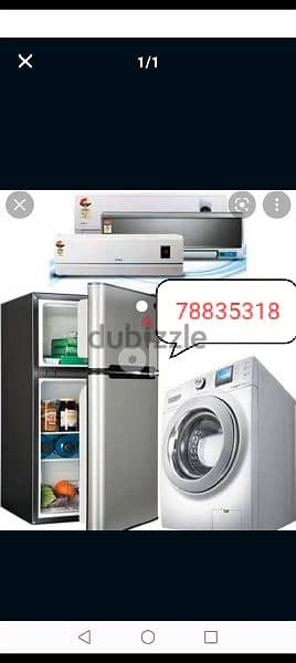 maintenance Automatic washing machine and refrigerator Rs,70000 0