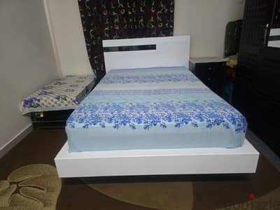 single bed with mattress