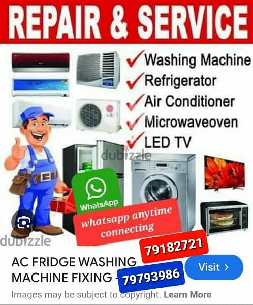 Maintenance Automatic washing machines and Refrigerator'ss 0