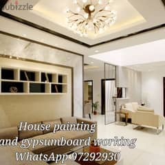 House gypsum board working and painting service