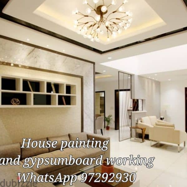 gypsum board working and painting service 0