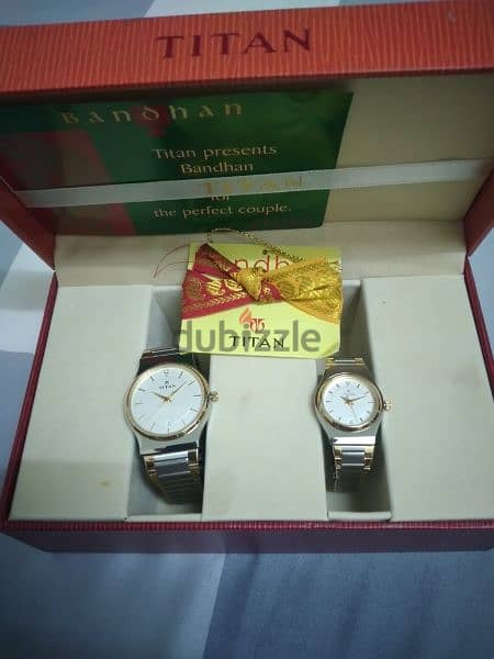 brandnew original couple watch titan 0