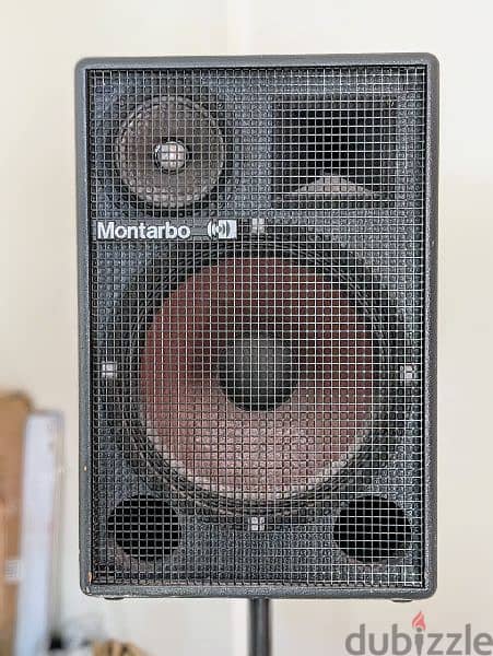 Expat Owned - Montarbo Speakers, Powered Mixer,  Stand and Cables 1