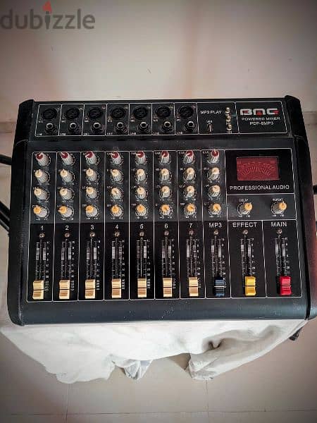 Expat Owned - Montarbo Speakers, Powered Mixer,  Stand and Cables 2