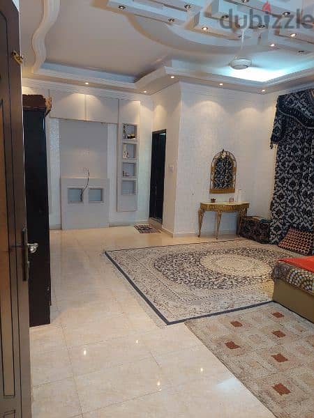 2 bed hal kitchen 2 bath room flate for daily rent in salalah daharez 1