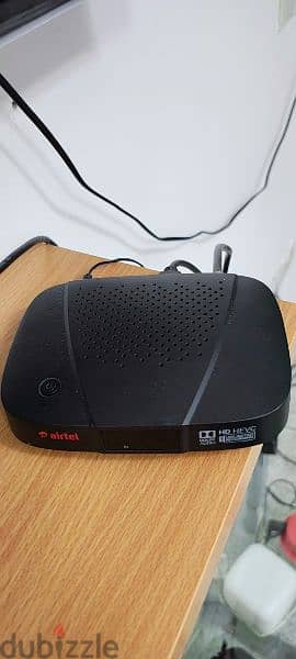 Airtel HD Receiver with Remote and Dish with LNB 3