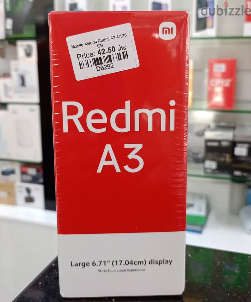 Mobile Redmi A3 Smartphone 4GB/128GB - Brand New 0