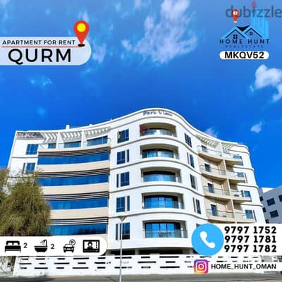 QURM | MODERN 2BHK APARTMENT IN PARK VIEW FOR RENT