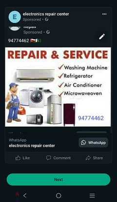 AC service & Automatic Washing machine & Fridge chiller freezer repair