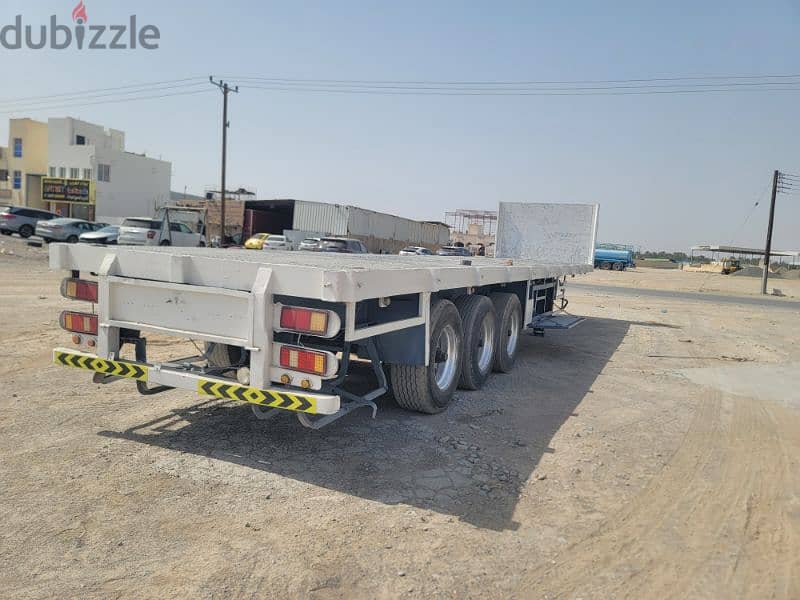 flat bed trailer 12 meter 3 axle used trailer 4