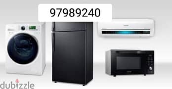 AC AUTOMATIC WASHING MACHINE AND fridge afgeyshhdjeej