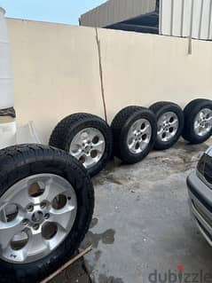 Jeep Wrangler Sahara rims with tire