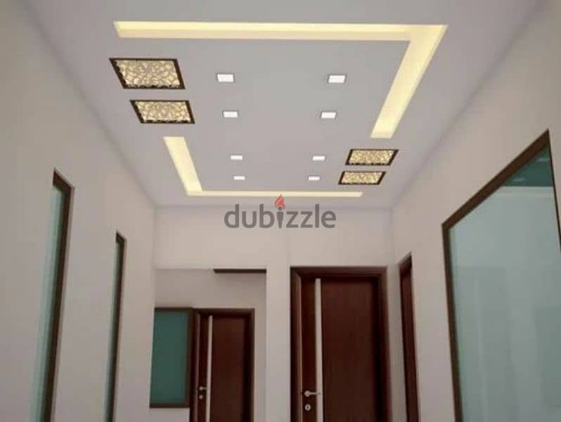 we do all type of painting work ,interior designing and gypsum board 9