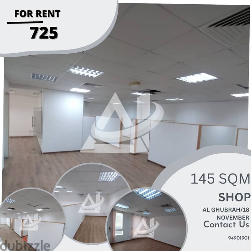 ADC803**145sqm  Offices for rent in Ghubra north 0
