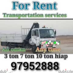 Hiab truck for rent 24 hr service oman