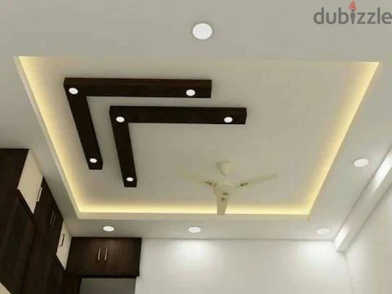 we do all type of painting work ,interior designing and gypsum board, 8