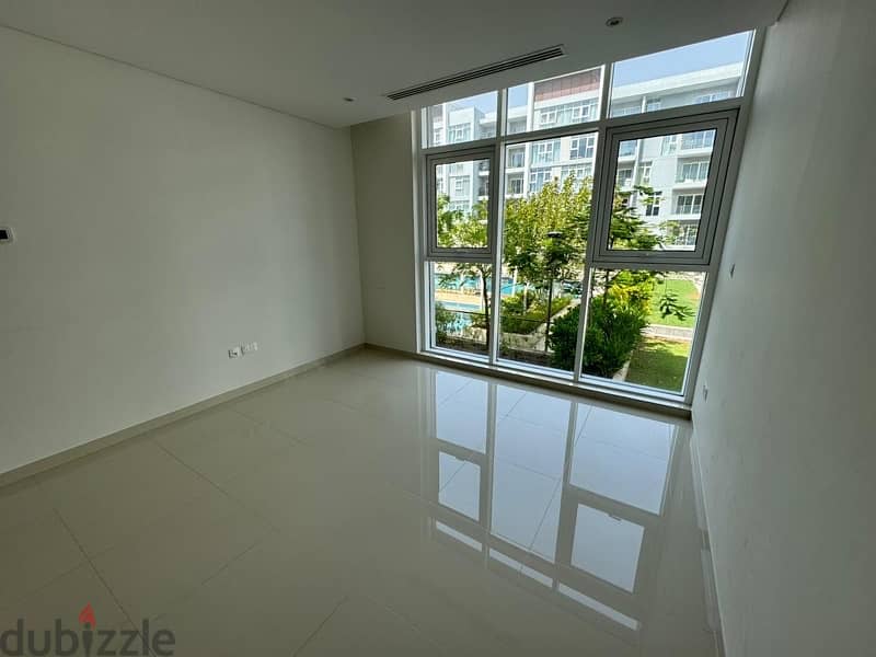 2bhk apartment with garden and pool view for rent in almouj muscat 1