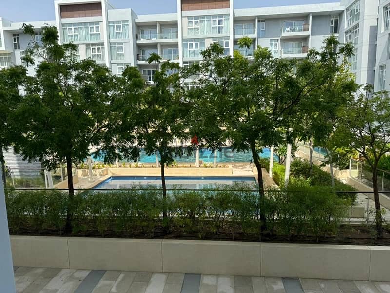 2bhk apartment with garden and pool view for rent in almouj muscat 10