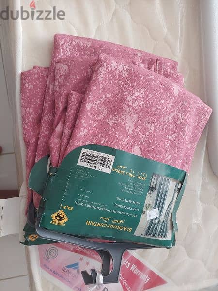 Ready made curtains 2 pieces 1 window without delivery 5 rial 13