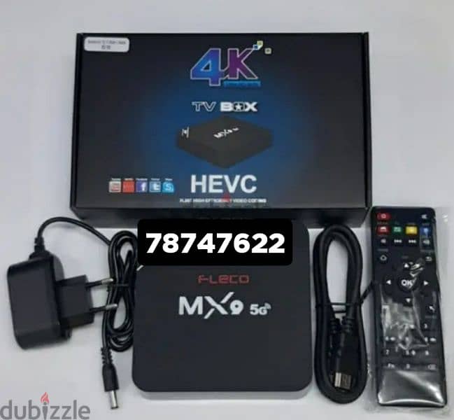 Black model android smart Box all country channels work with 1YEAR Sub 0