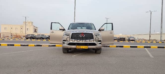 إنفينتي QX80 خليجية بدون حوادث ولاصبغ نهائيا أعلى مواصفات المالك الاول