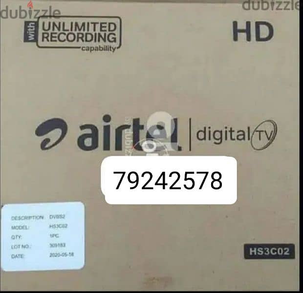 Airtel HD setup box sale with tamil Malayalam telugu hindi sports 0