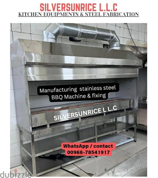 fabricating stainless steel BBQ machine 0