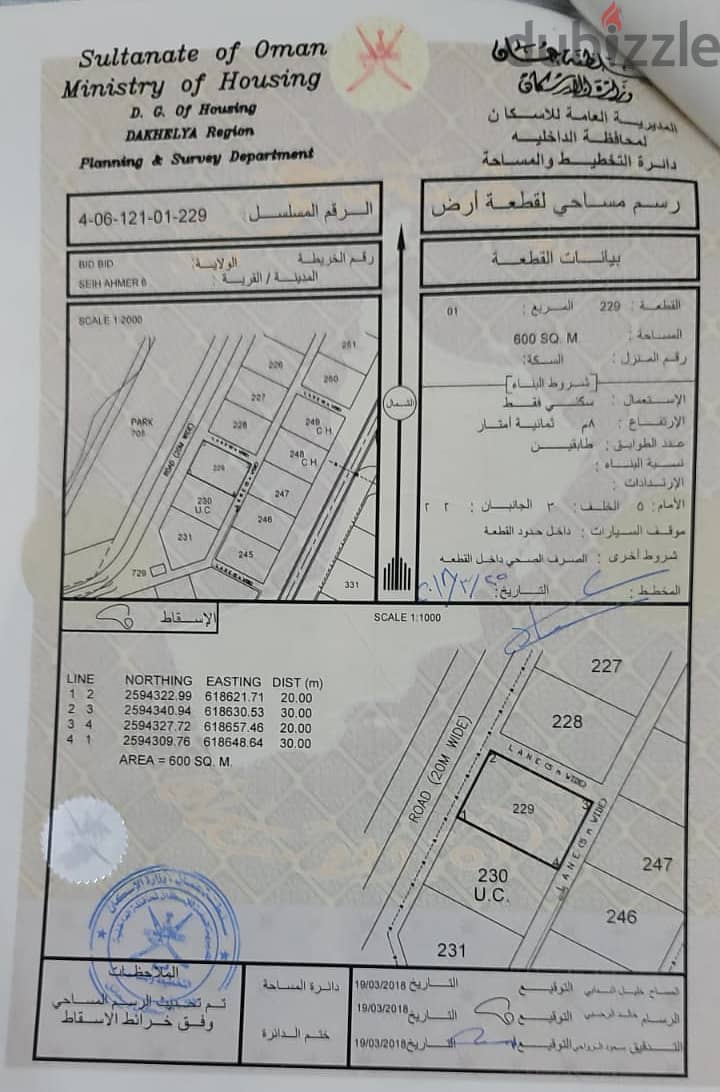 أرض سكنية في السيح الاحمر . . موقع متميز جدا 0