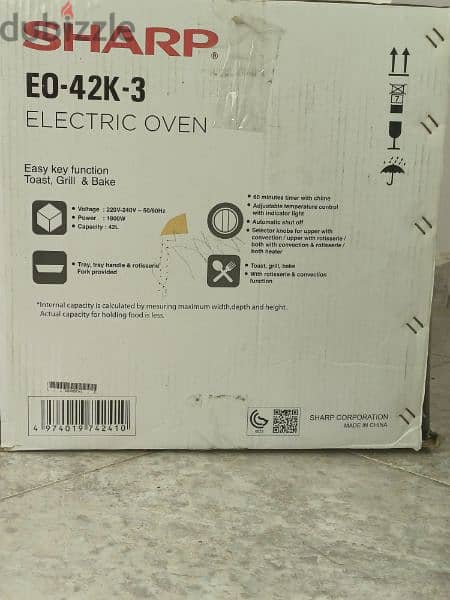 SHARP E0-42K-3 ELECTRIC OVEN 3