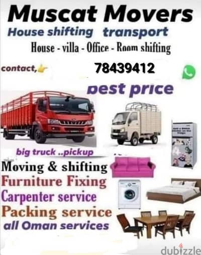 house Villa Office Shifting Transport all oman house shifting