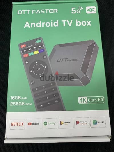 New daul band 4K tv Box with Bluetooth remote.