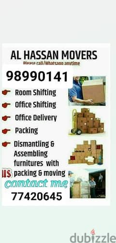 home Muscat Mover and Packer tarspot  and carpenters sarves