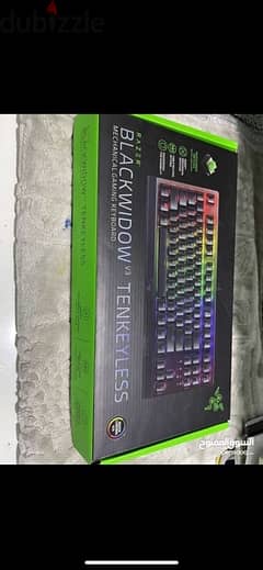 كيبورد BLACKWIDOW TENKEYLESS بحاله الجديد سوتش اخضر من افضل الخيارات 0