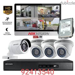 All type of CCTV Camera  Hikvision HD turbo 1080p  Ip camera HD