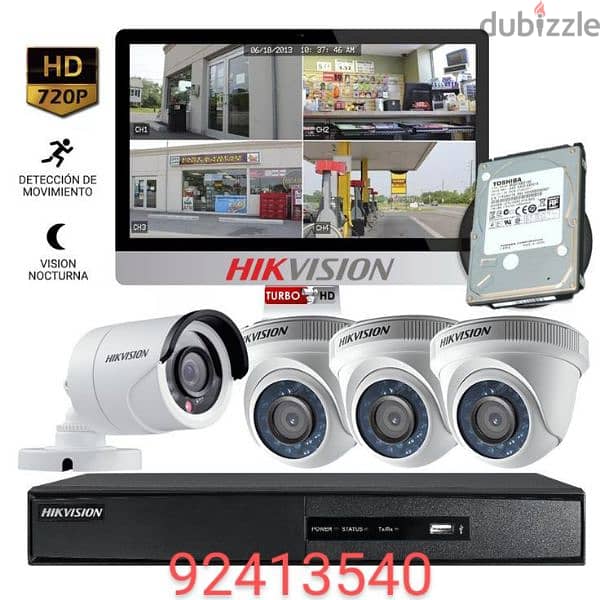 All type of CCTV Camera  Hikvision HD turbo 1080p  Ip camera HD 0