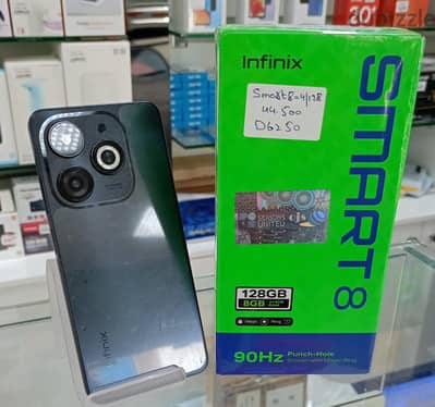 Infinix Smart 8 Mobile 4GB Ram/128GB Storage - Brand New