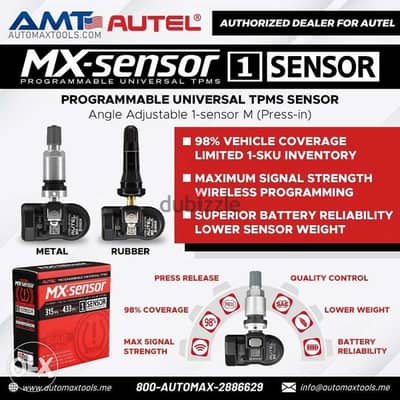 TPMS SENSORS Rubber and metal from Autel