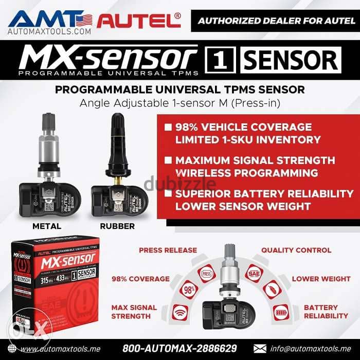 TPMS SENSORS Rubber and metal from Autel 0