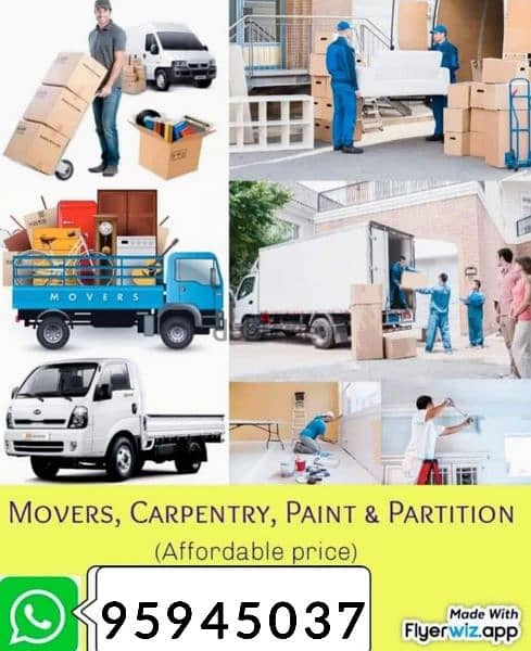 house shifting all oman and packers good carpenter 0