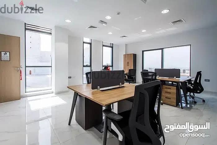 Luxurious furnished offices for rent مكاتب راقيه  مؤثثه للايجار مباشر 4