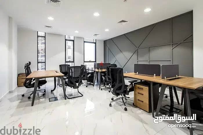 Luxurious furnished offices for rent مكاتب راقيه  مؤثثه للايجار مباشر 5