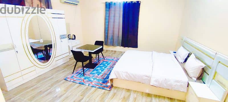 Daily room rent 7 riyal. 1 weeks 49 Riyal 9