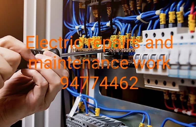 Electric repairs and maintenance work good service available 1