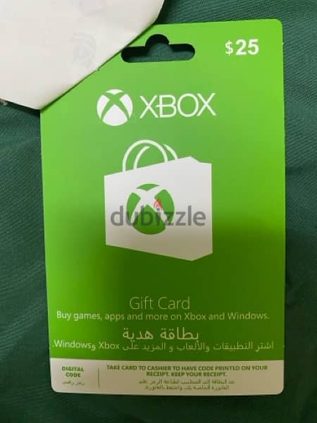 ‎بطاقة إكس بوكس XBOX CARD USD 25$ 0