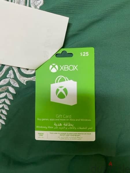 ‎بطاقة إكس بوكس XBOX CARD USD 25$ 2