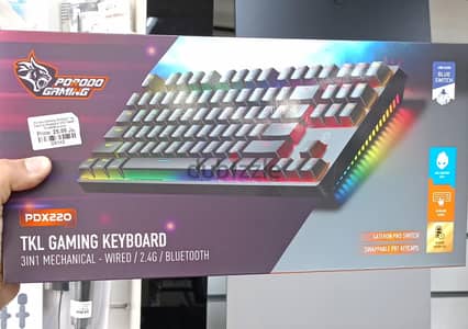 Porodo Gaming PDX220TKL Gaming Keyboard 3 IN 1