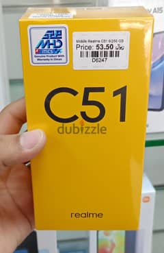 Mobile Realme C51 6GB Ram / 256GB Storage