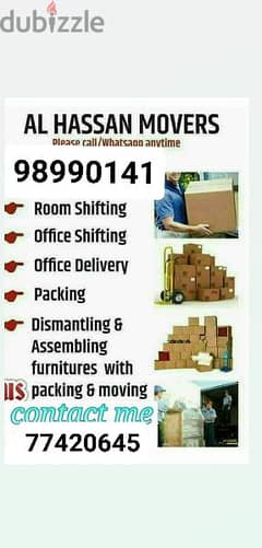 home Muscat Mover and Packer tarspot  and carpenters sarves