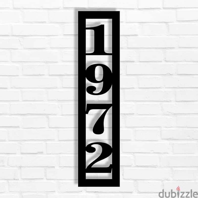 house number sign in different styles 1